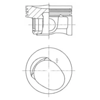 Piston KOLBENSCHMIDT 41257620