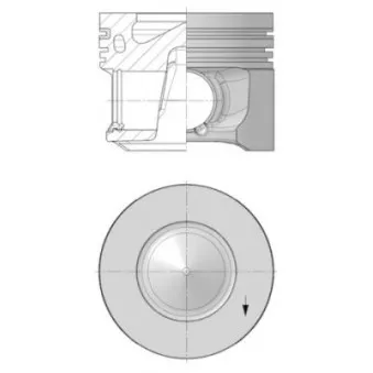Piston KOLBENSCHMIDT 41264610