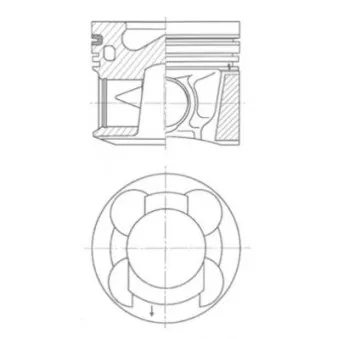 Piston KOLBENSCHMIDT 41266620