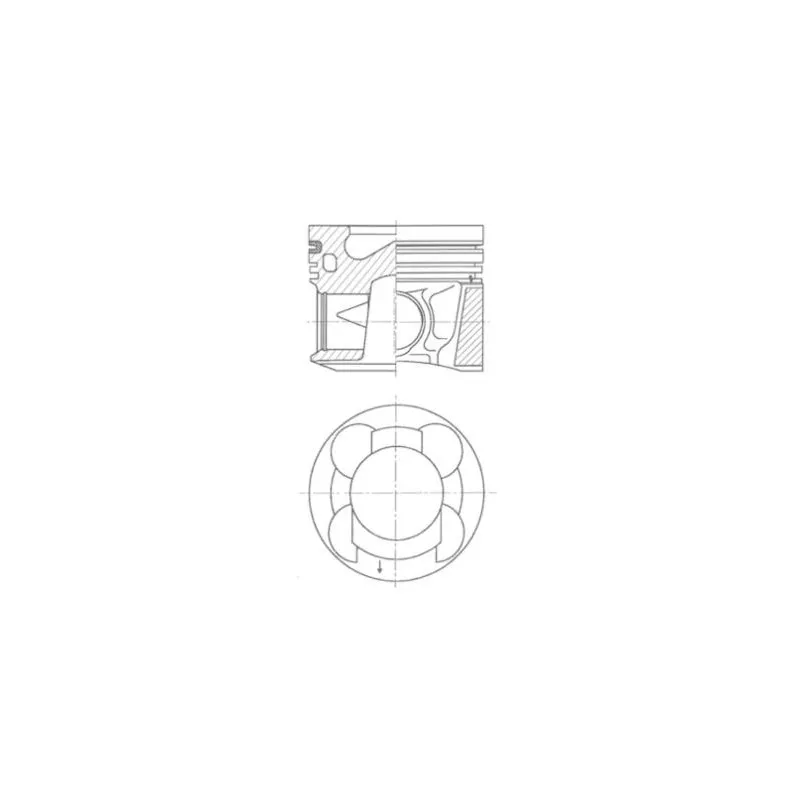 Piston KOLBENSCHMIDT 41266620