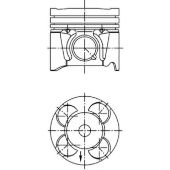 Piston KOLBENSCHMIDT 41287620