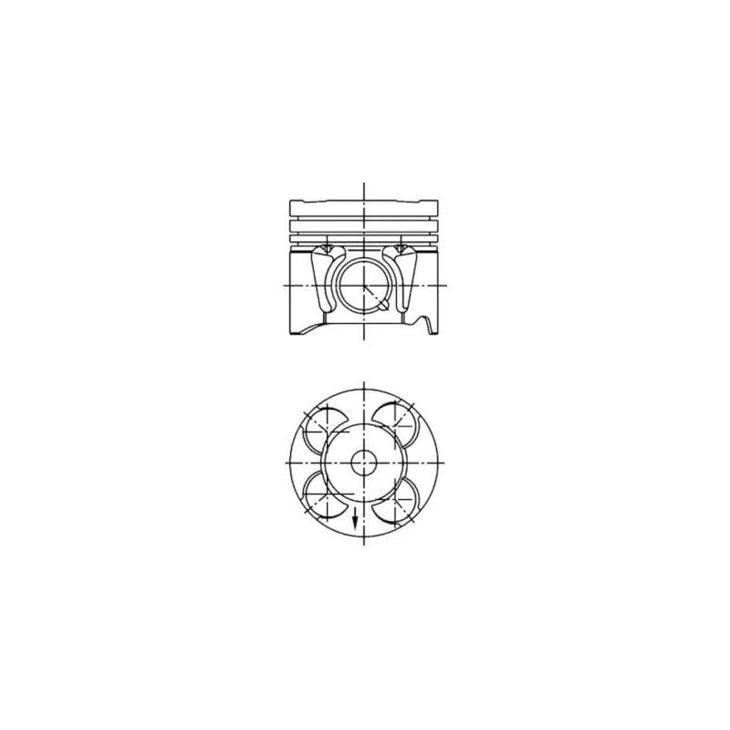 Piston KOLBENSCHMIDT 41287620