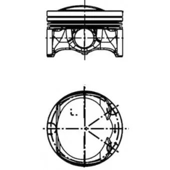 Piston KOLBENSCHMIDT 41509620