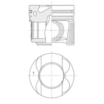 Piston KOLBENSCHMIDT 41641600