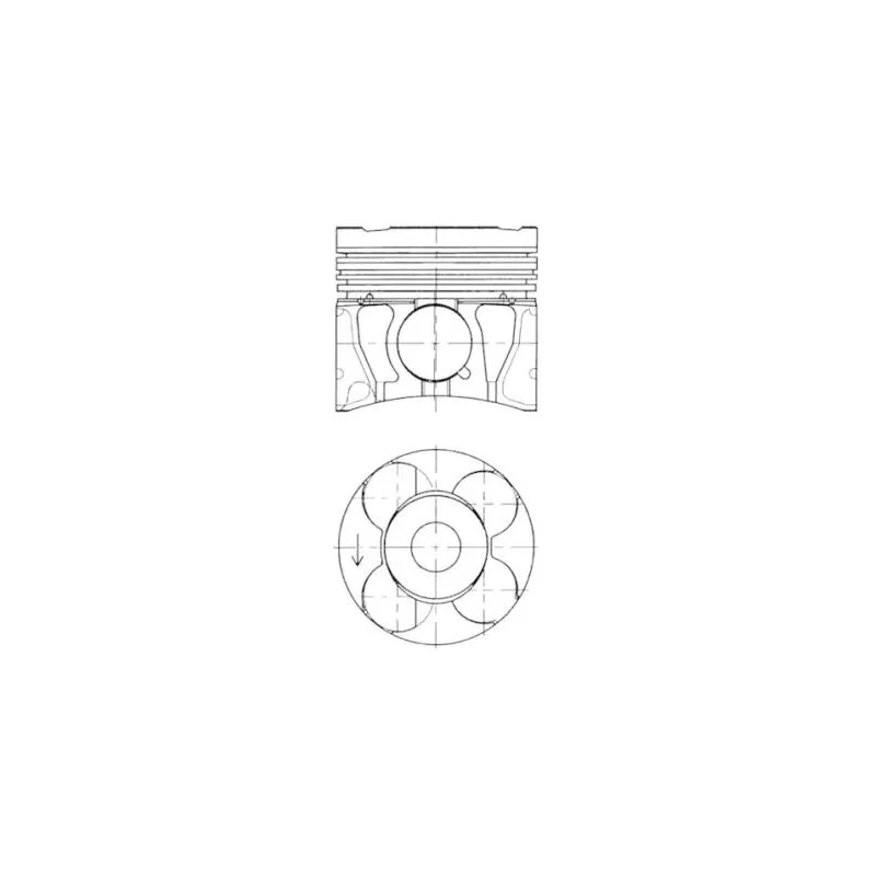 Piston KOLBENSCHMIDT 41655620