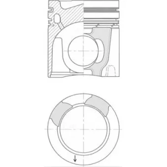 Piston KOLBENSCHMIDT 41657600