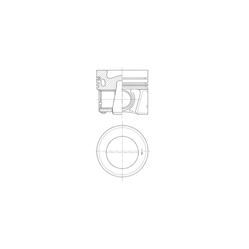 Piston KOLBENSCHMIDT 41661620