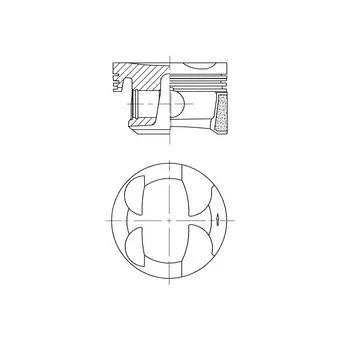 Piston KOLBENSCHMIDT 41705600