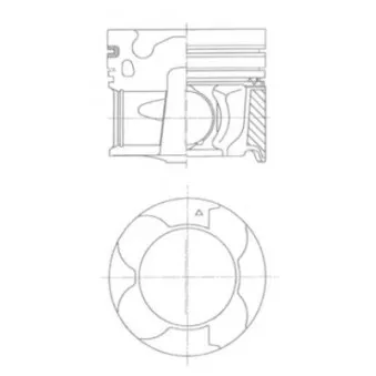 Piston KOLBENSCHMIDT 41709620