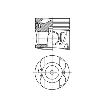 Piston KOLBENSCHMIDT 41712600