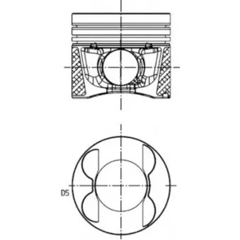 Piston KOLBENSCHMIDT 41713630