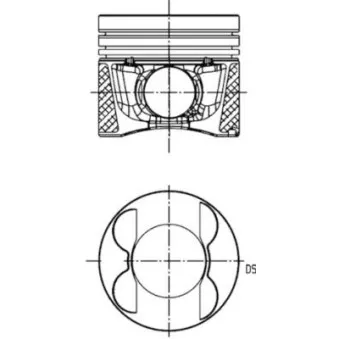 Piston KOLBENSCHMIDT 41714600