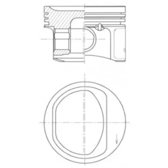 Piston KOLBENSCHMIDT 41754600
