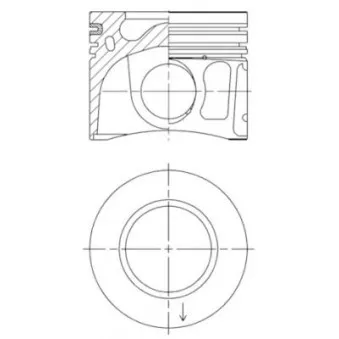 Piston KOLBENSCHMIDT 41765600