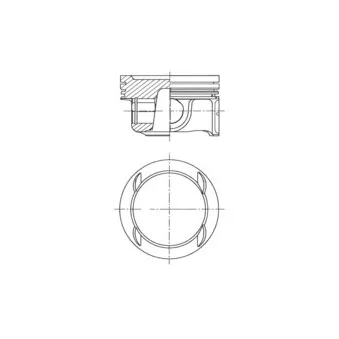 Piston KOLBENSCHMIDT 41784620