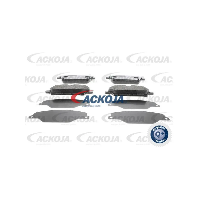 Jeu de 4 plaquettes de frein avant ACKOJA A26-0089