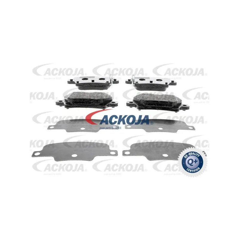 Jeu de 4 plaquettes de frein arrière ACKOJA A26-0090