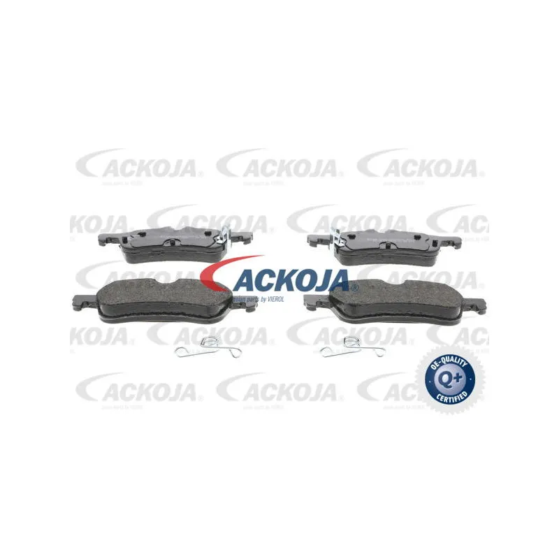 Jeu de 4 plaquettes de frein arrière ACKOJA A26-0244
