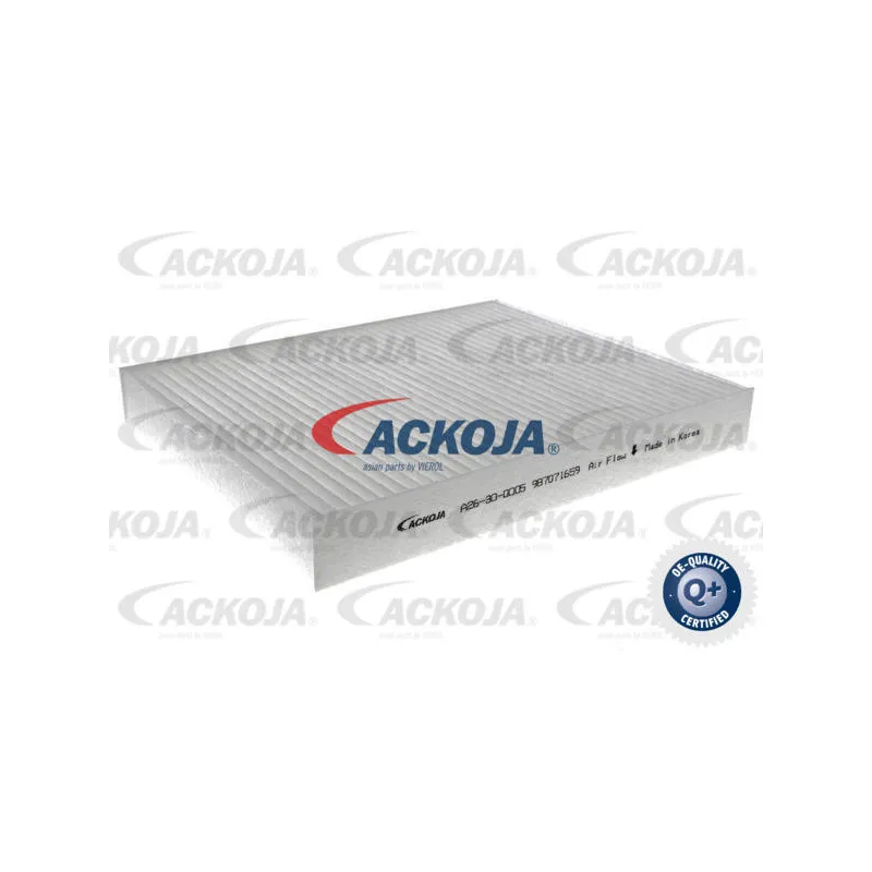 Filtre, air de l'habitacle ACKOJA A26-30-0005