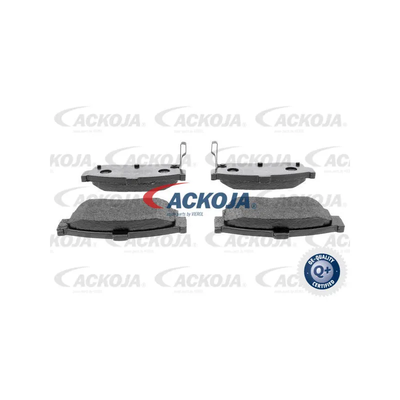 Jeu de 4 plaquettes de frein arrière ACKOJA A38-0052