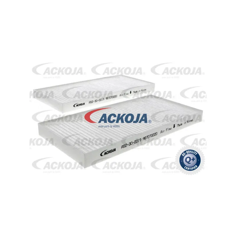 Filtre, air de l'habitacle ACKOJA A52-30-0019