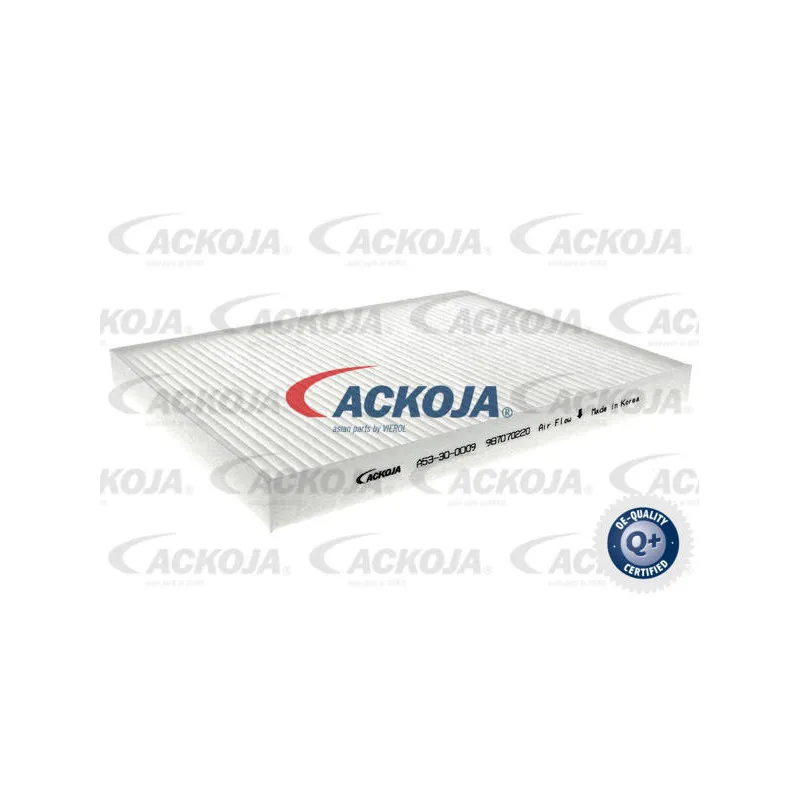Filtre, air de l'habitacle ACKOJA A53-30-0009