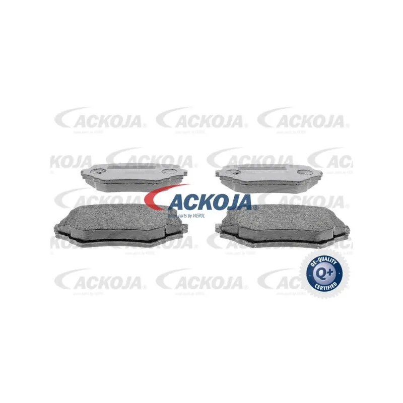 Jeu de 4 plaquettes de frein avant ACKOJA A64-0018