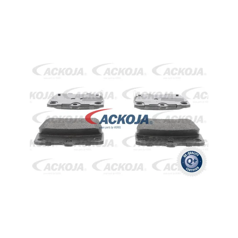 Jeu de 4 plaquettes de frein arrière ACKOJA A70-0026