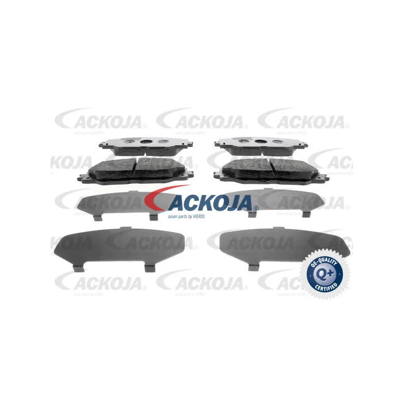 Jeu de 4 plaquettes de frein avant ACKOJA A70-0029