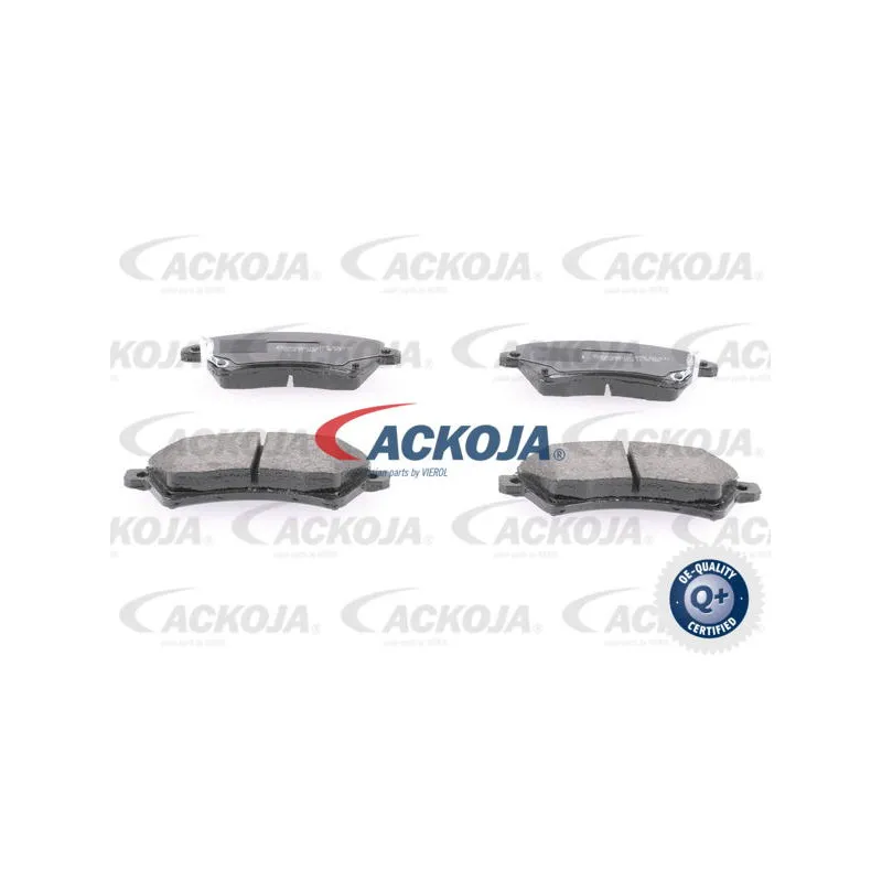 Jeu de 4 plaquettes de frein avant ACKOJA A70-0032