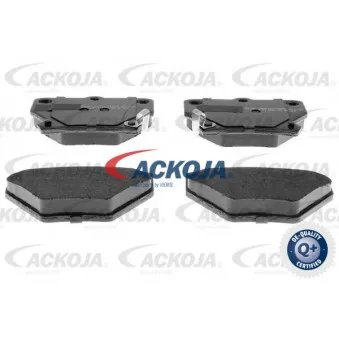 Jeu de 4 plaquettes de frein arrière ACKOJA A70-0034