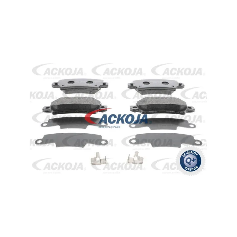 Jeu de 4 plaquettes de frein arrière ACKOJA A70-0035