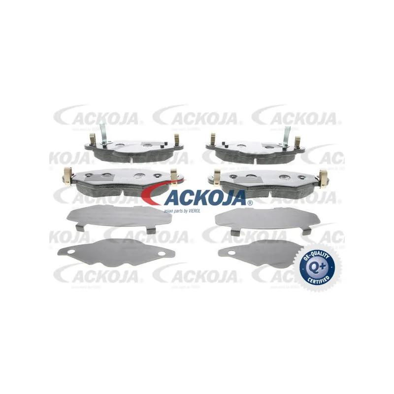 Jeu de 4 plaquettes de frein avant ACKOJA A70-0041