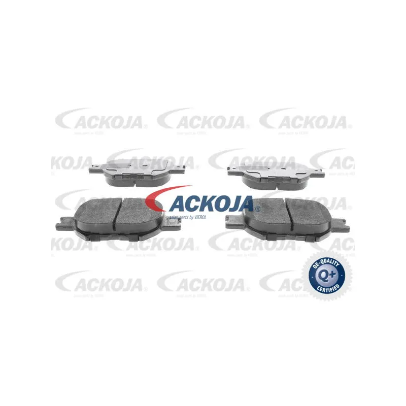 Jeu de 4 plaquettes de frein avant ACKOJA A70-0053