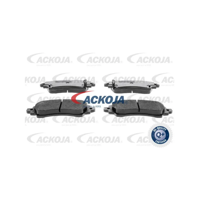 Jeu de 4 plaquettes de frein avant ACKOJA A70-0054