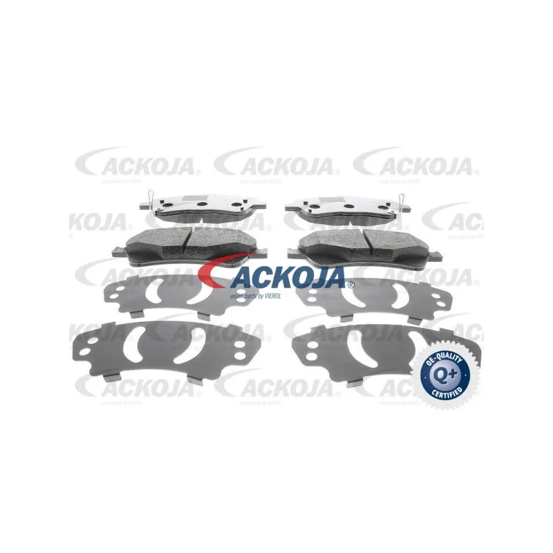 Jeu de 4 plaquettes de frein avant ACKOJA A70-0087