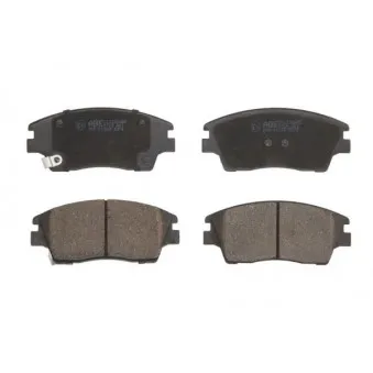 Jeu de 4 plaquettes de frein avant ABE C10536ABE