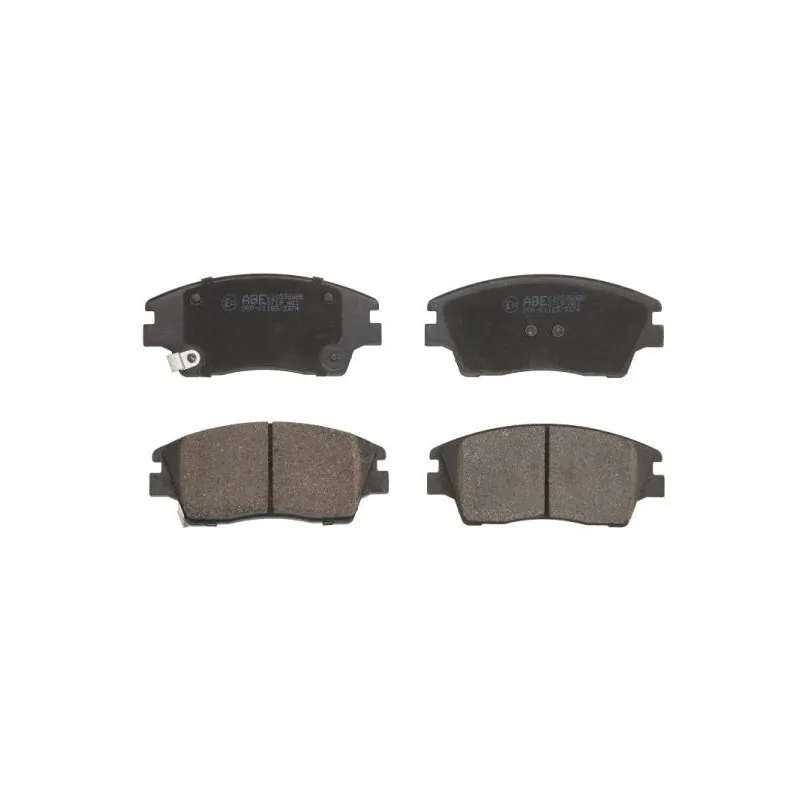Jeu de 4 plaquettes de frein avant ABE C10536ABE