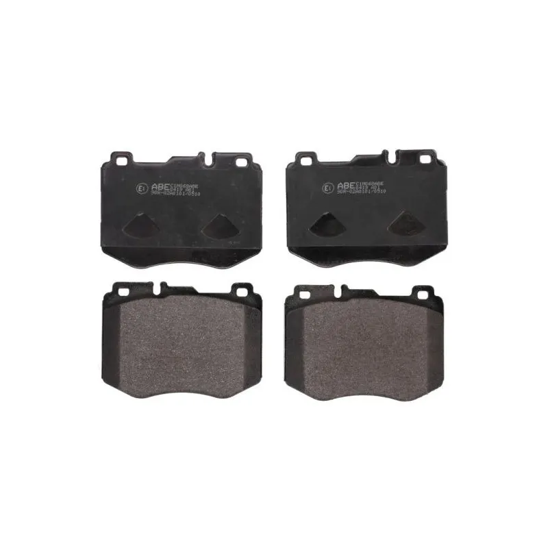 Jeu de 4 plaquettes de frein avant ABE C1M068ABE