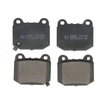 Jeu de 4 plaquettes de frein arrière ABE C27008ABE