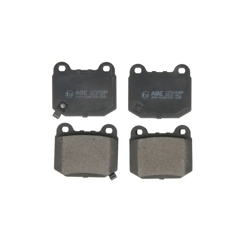 Jeu de 4 plaquettes de frein arrière ABE C27008ABE
