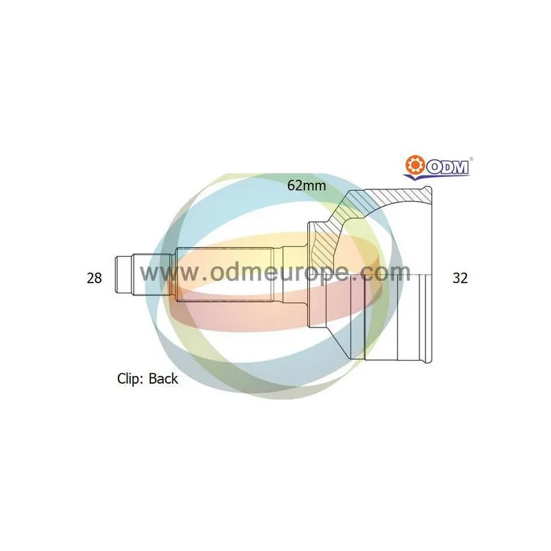 Embout de cardan avant (kit de réparation) ODM-MULTIPARTS 12-050435
