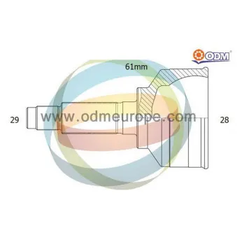 Embout de cardan avant (kit de réparation) ODM-MULTIPARTS