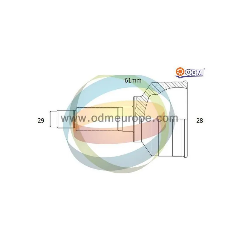 Embout de cardan avant (kit de réparation) ODM-MULTIPARTS 12-060102