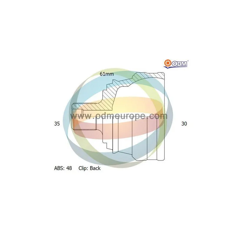 Embout de cardan avant (kit de réparation) ODM-MULTIPARTS 12-141464