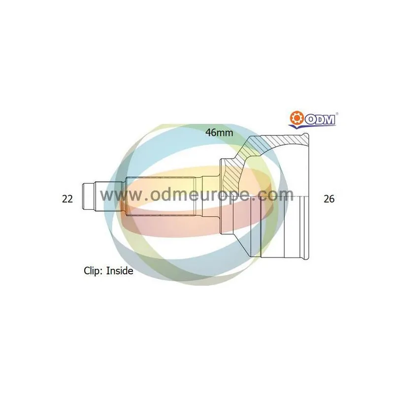 Embout de cardan avant (kit de réparation) ODM-MULTIPARTS 12-211995