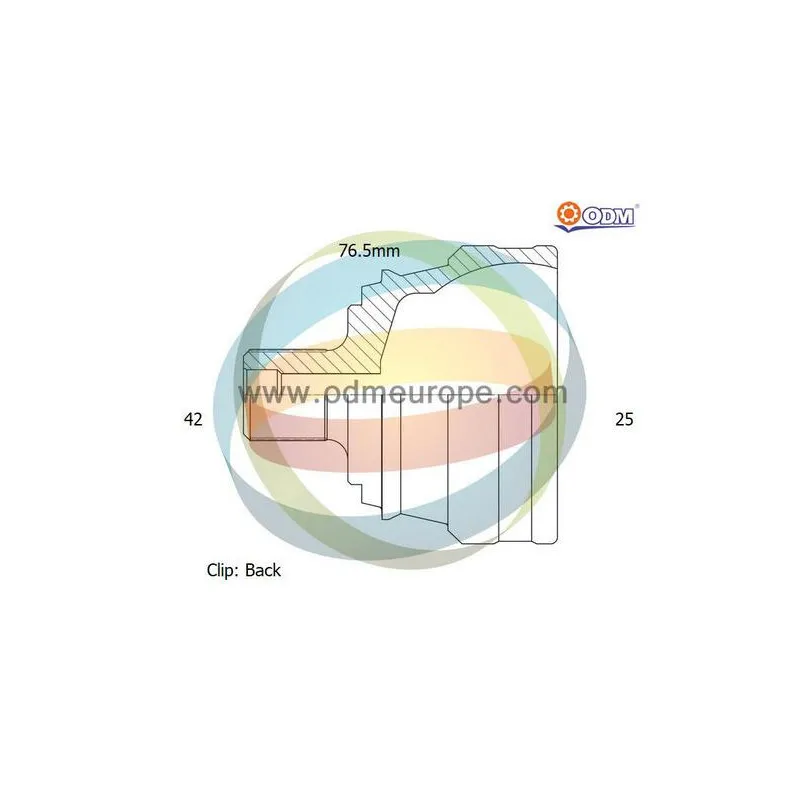 Embout de cardan avant (kit de réparation) ODM-MULTIPARTS 12-211996
