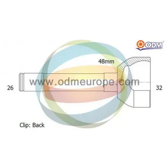 Embout de cardan avant (kit de réparation) ODM-MULTIPARTS