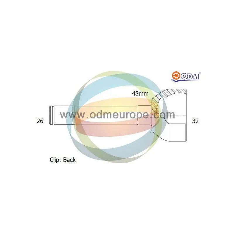 Embout de cardan avant (kit de réparation) ODM-MULTIPARTS 12-300742