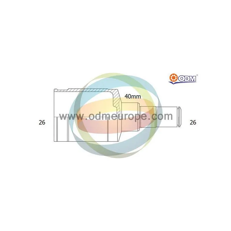 Embout de cardan avant (kit de réparation) ODM-MULTIPARTS 14-156102